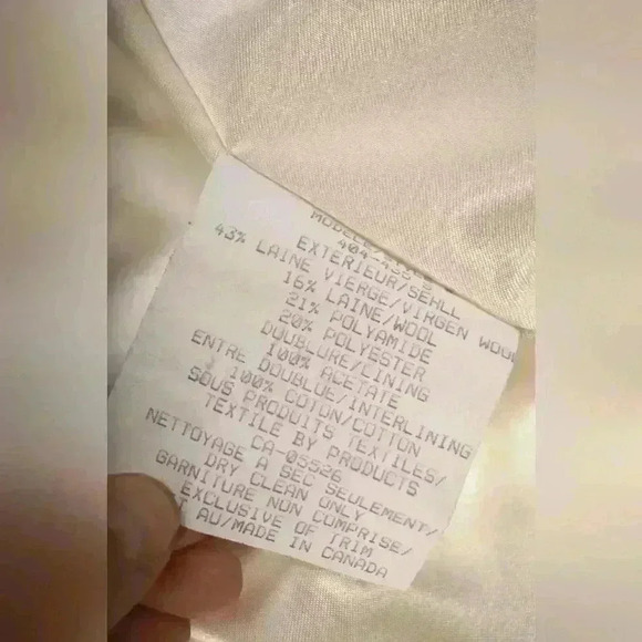 1970s CECIL GEE Pink White Mod Check  Tweed Wool Boucle Overcoat Medium Canada - Picture 9 of 12